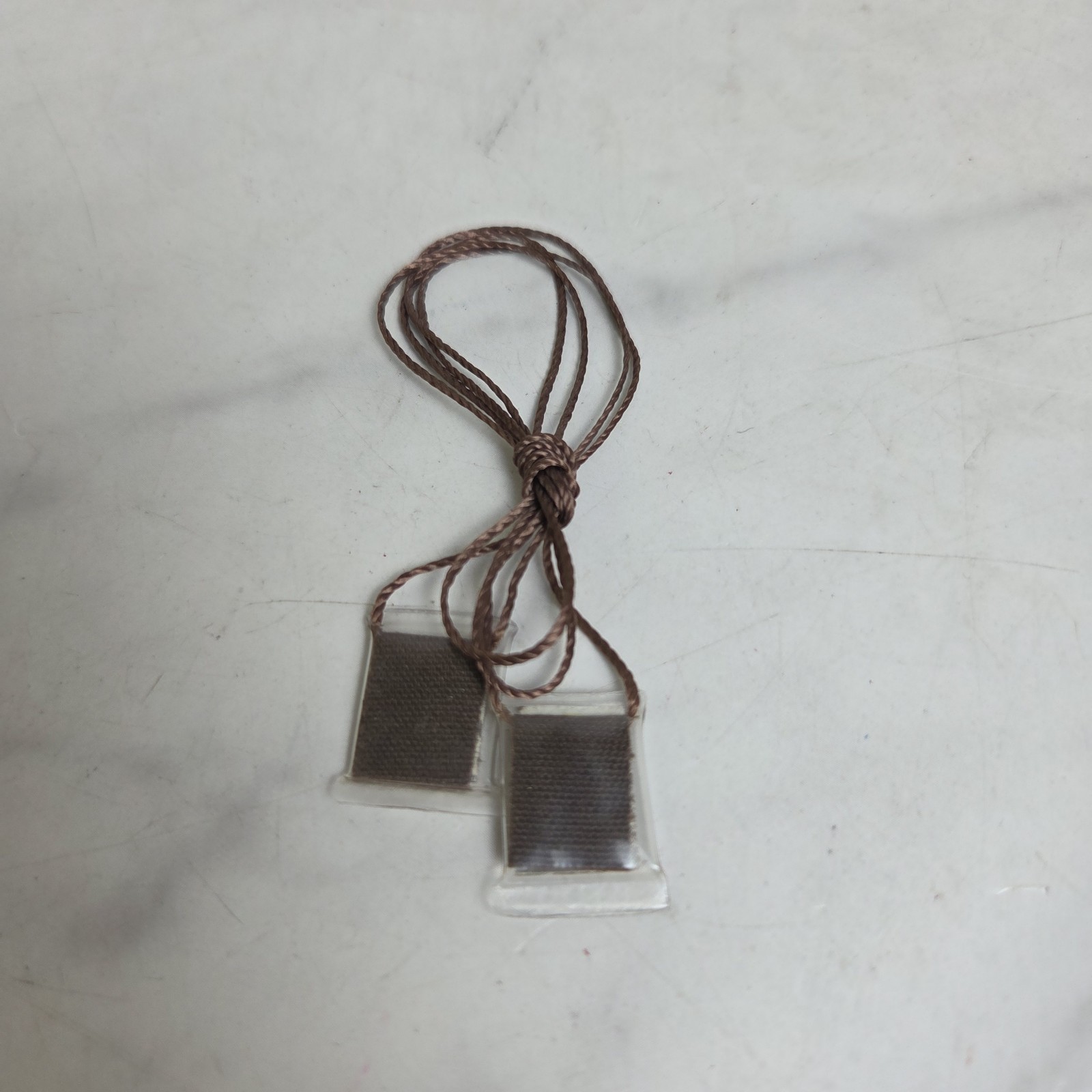 Scapulars Catholic Necklace Scapular Plastic Brown Cord Jesus And Our Lady