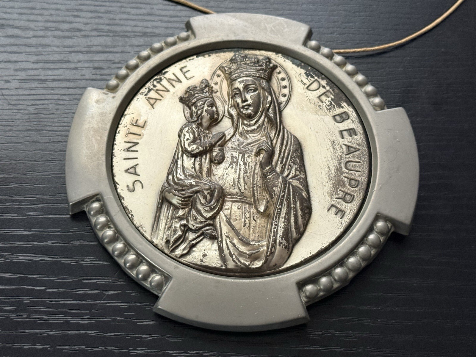 RARE Religious 1950’s Saint Anne de Beaupré Souvenir