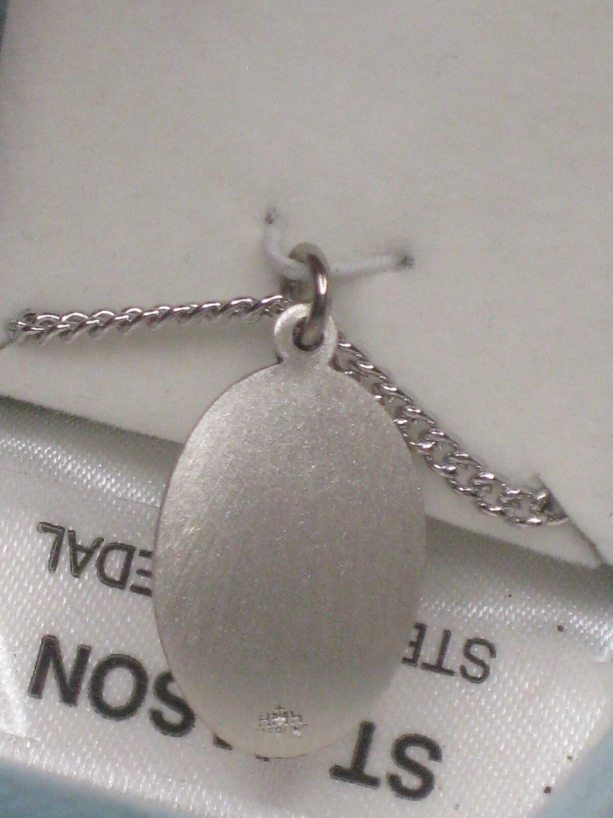 Sterling Silver SAINT JASON Medal HMH Regina ST. Catholic necklace pendant