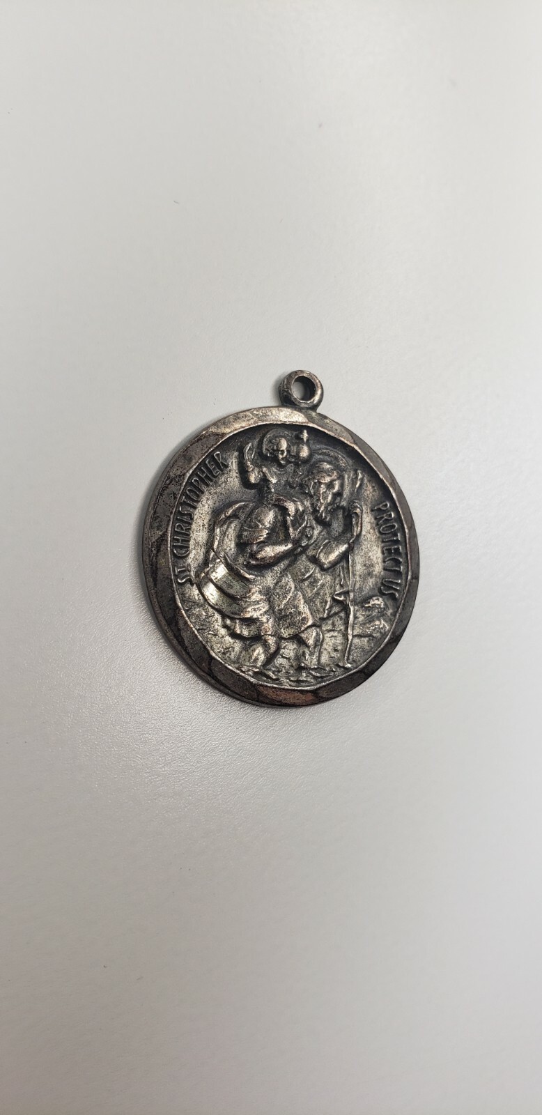St Christopher Medal, Sterling Silver UNKNOWN DATE MADE