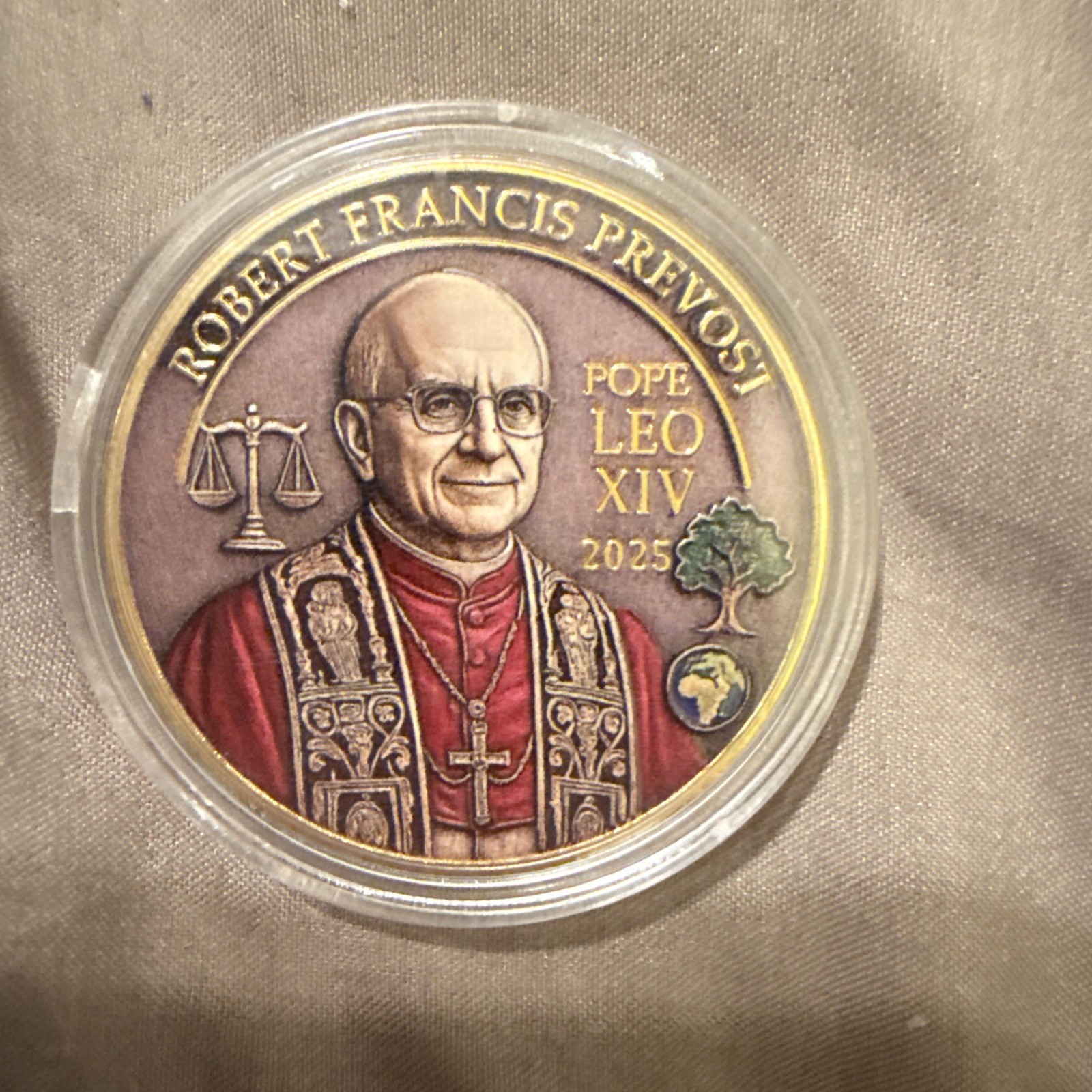 Beautiful Pope Leo VIX Commemorative Coin