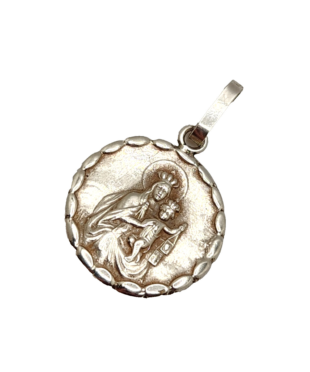 925 Sterling Reversible Our Lady of Mt Carmel & Our Lady of Perpetual Help Medal