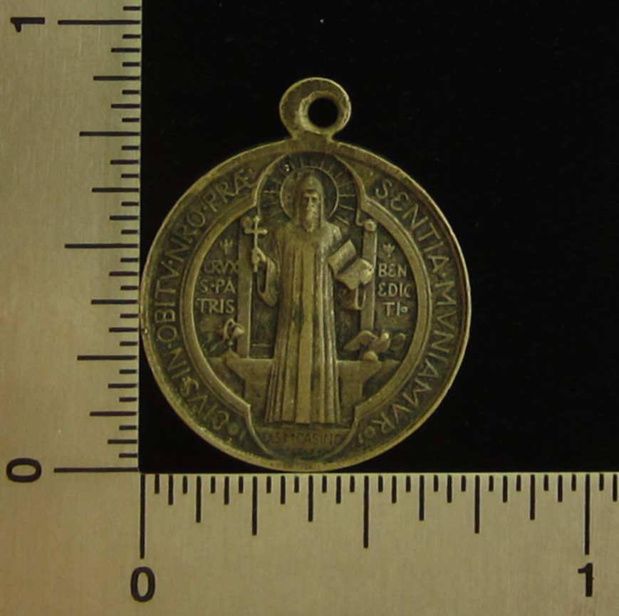 Vintage Saint Benedict Medal Religious Holy Catholic Patron Saint of Europe