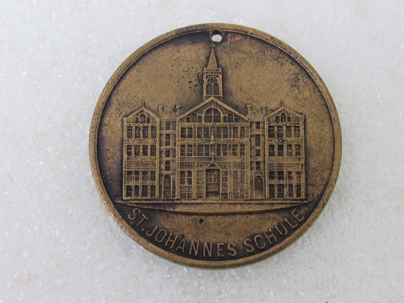 St Johannes School Bakum Germany 1895 Golden Anniversary Bronze Coin Medallion
