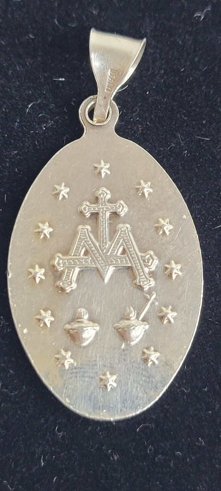 925 Sterling Silver~The Miraculous Medal~100% MADE IN ITALY~7.3 Grams