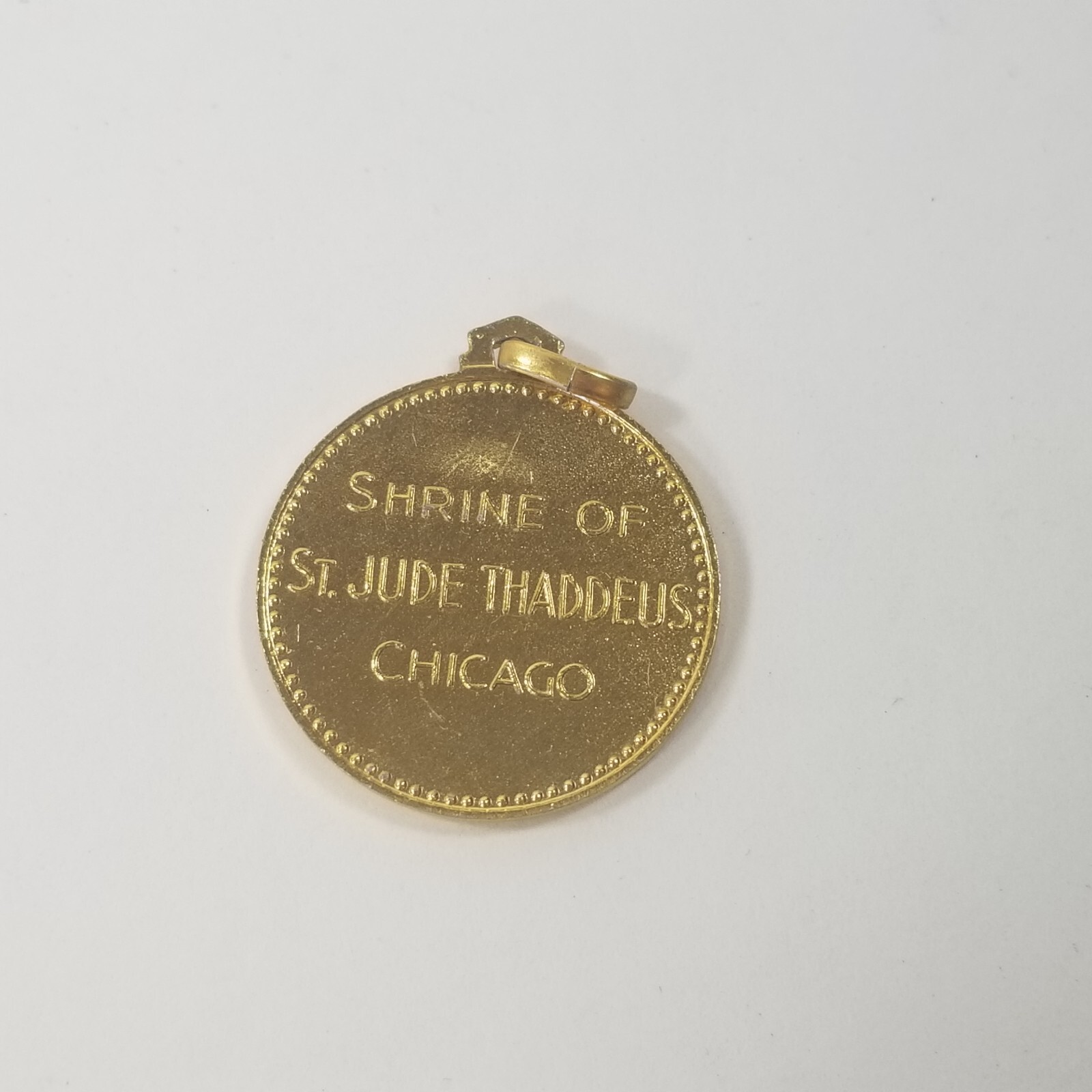 St Jude Thaddeus Pendant Medal Dominican Fathers Shrine of St Jude Chicago ILL.