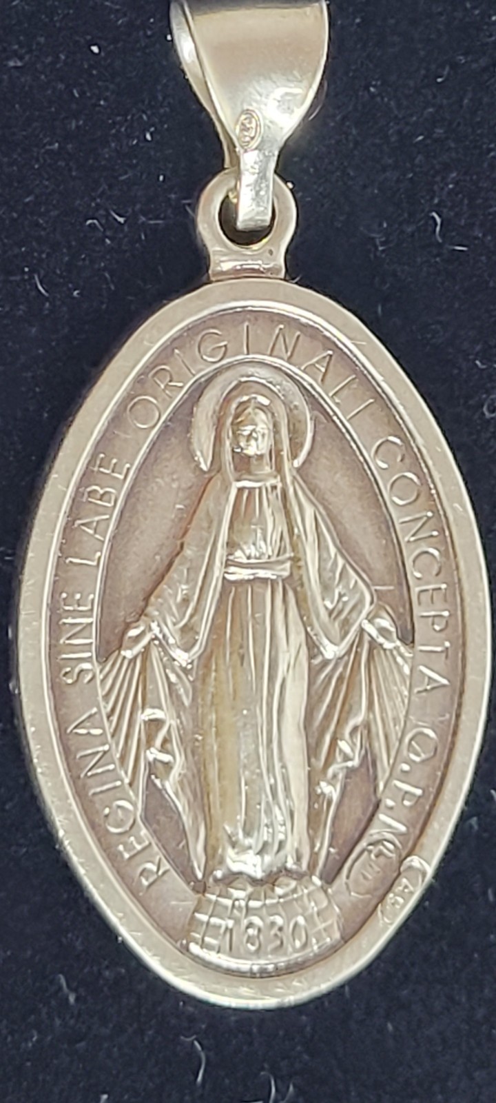 925 Sterling Silver~The Miraculous Medal~100% MADE IN ITALY~7.3 Grams