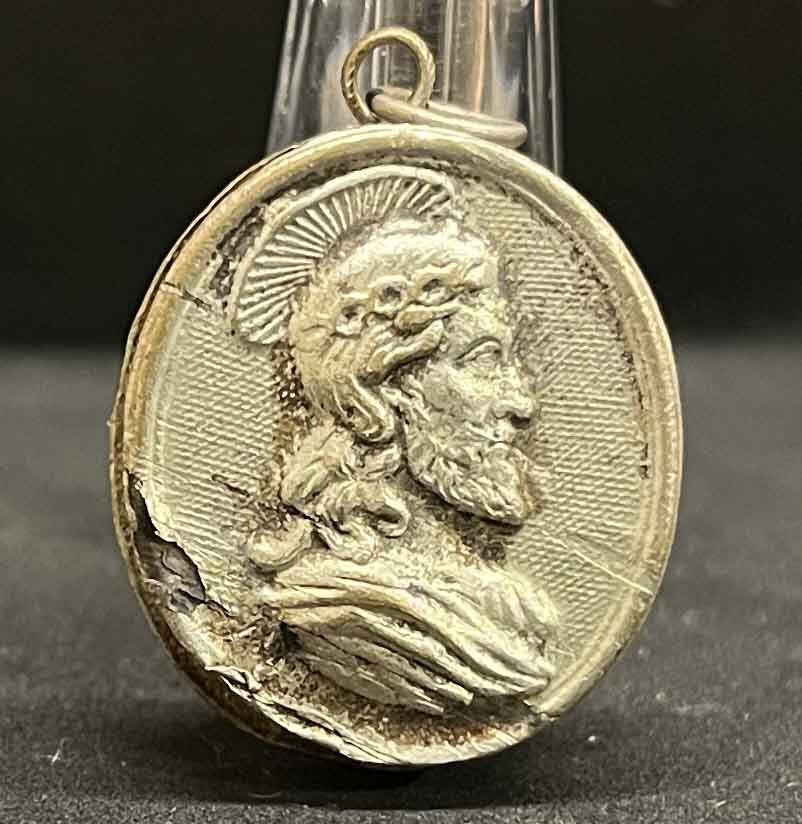 Italy 1930´ antique relic St Carlo Borromeo with the original wax seal 1st Class