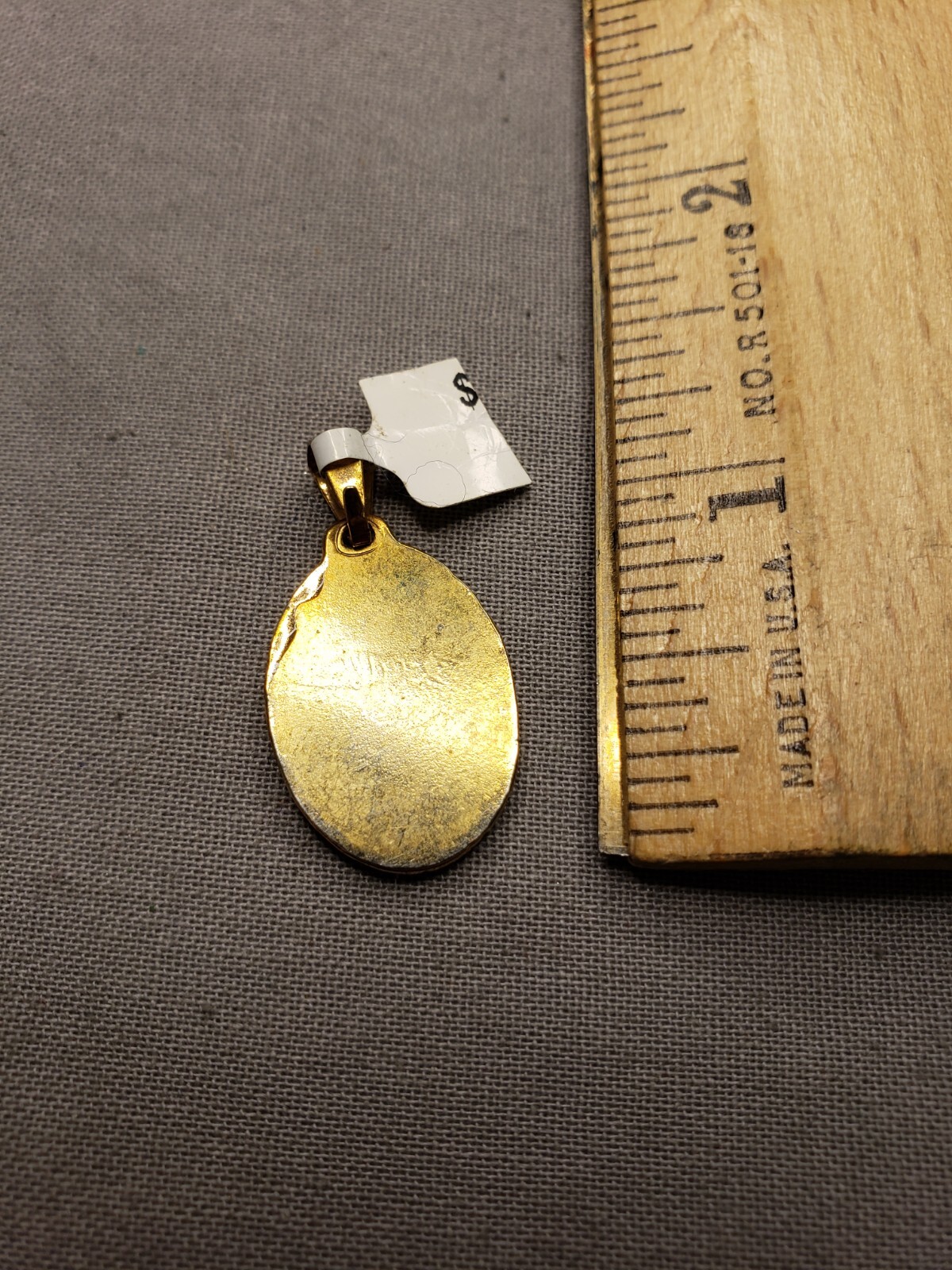 Vintage Medal Pendant Divine Mercy Religious Christian A49