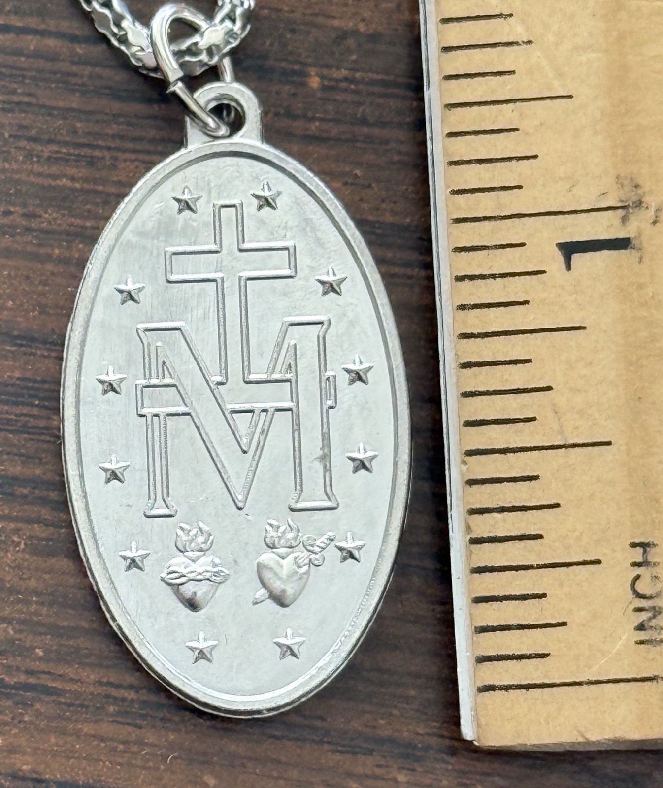 Miraculous Medal w/ Chain – Traditional Catholic Immaculate Mary Medal