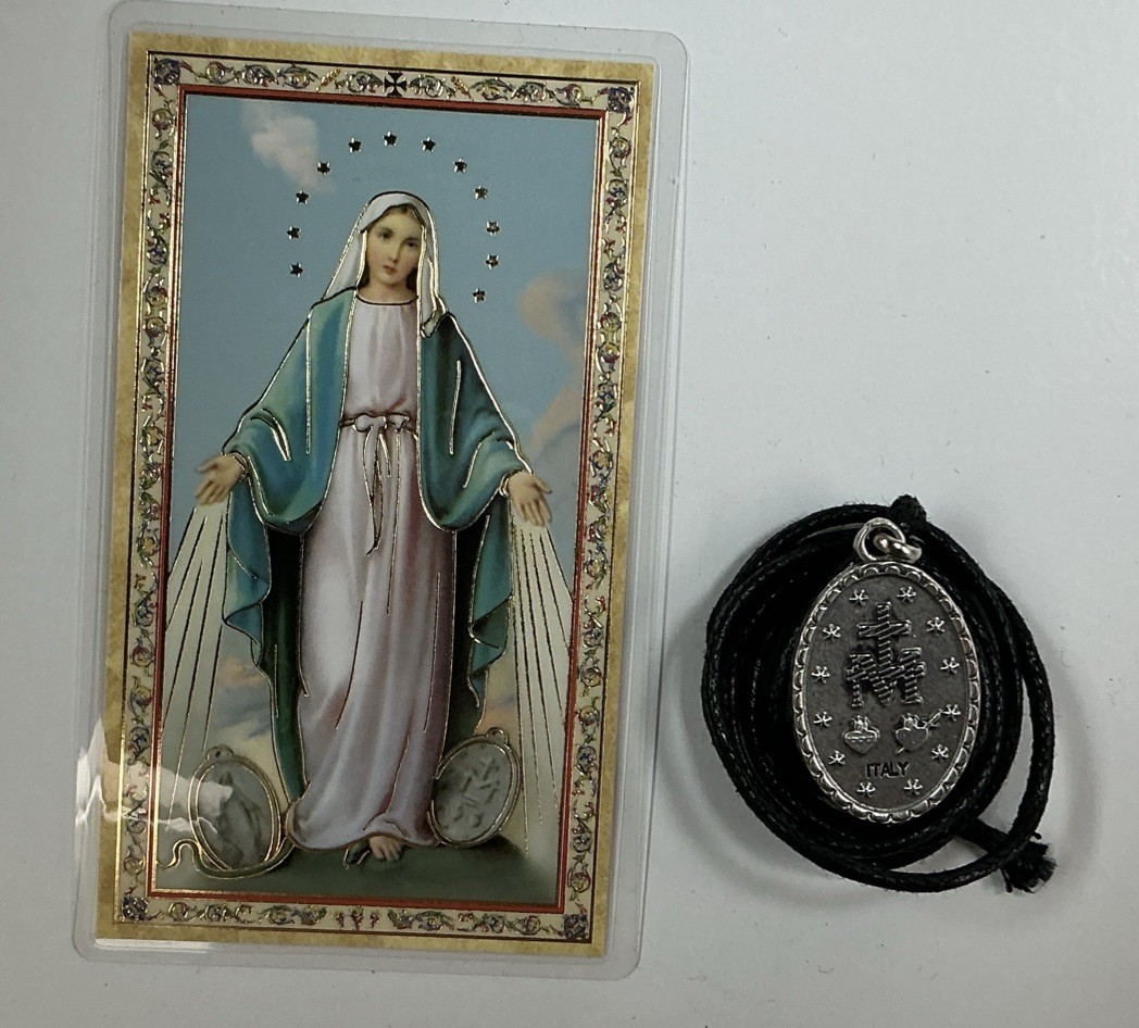 Miraculous Medal And Holy Card, Healing, Protection, Prayer, Exorcism In English