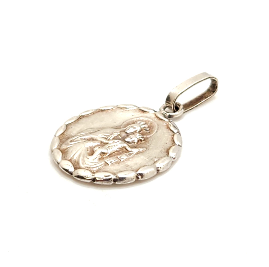 925 Sterling Reversible Our Lady of Mt Carmel & Our Lady of Perpetual Help Medal