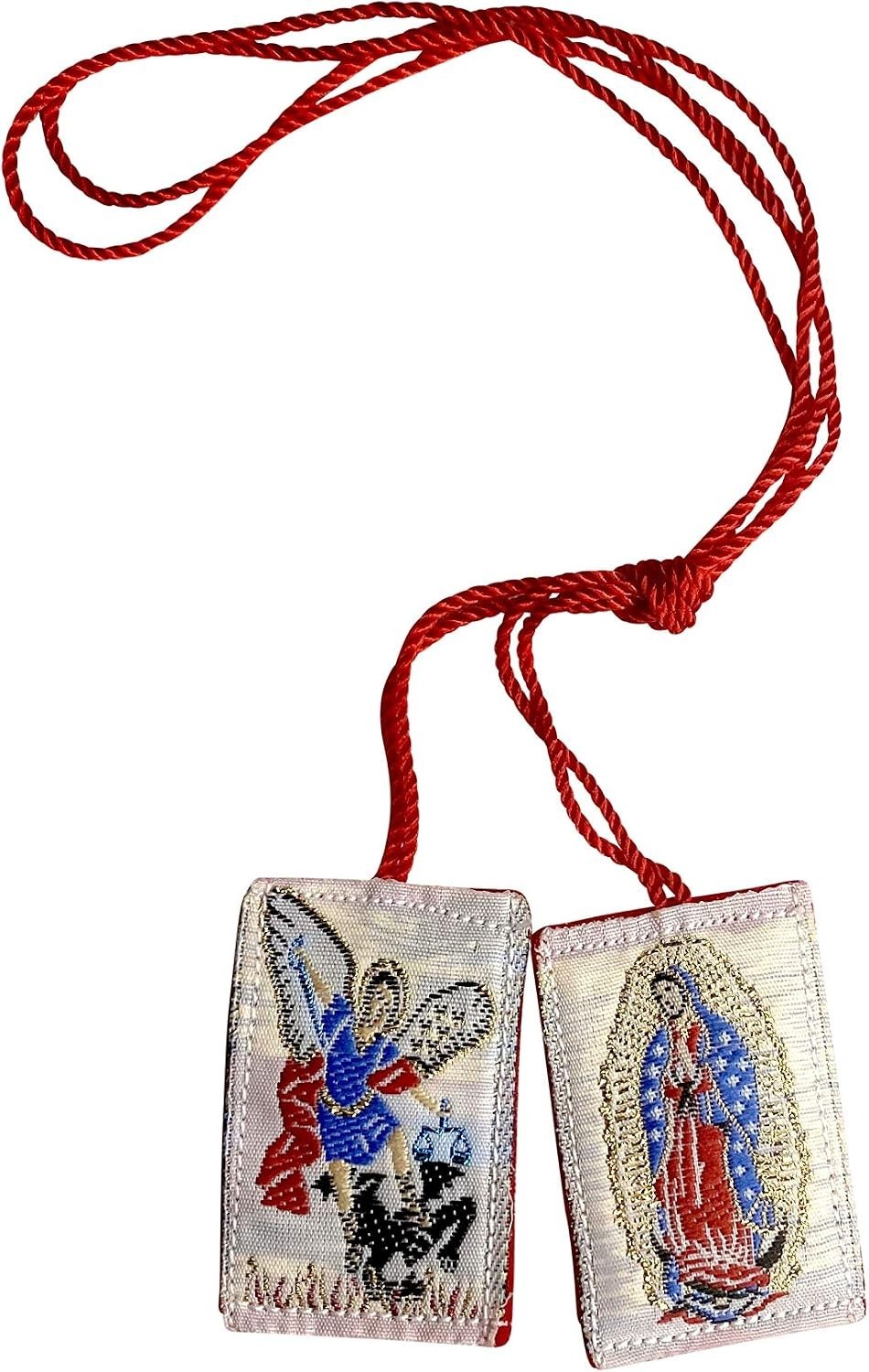 Red Scapular of Saint Michael: Spiritual Protection & Adjustable Necklace Design