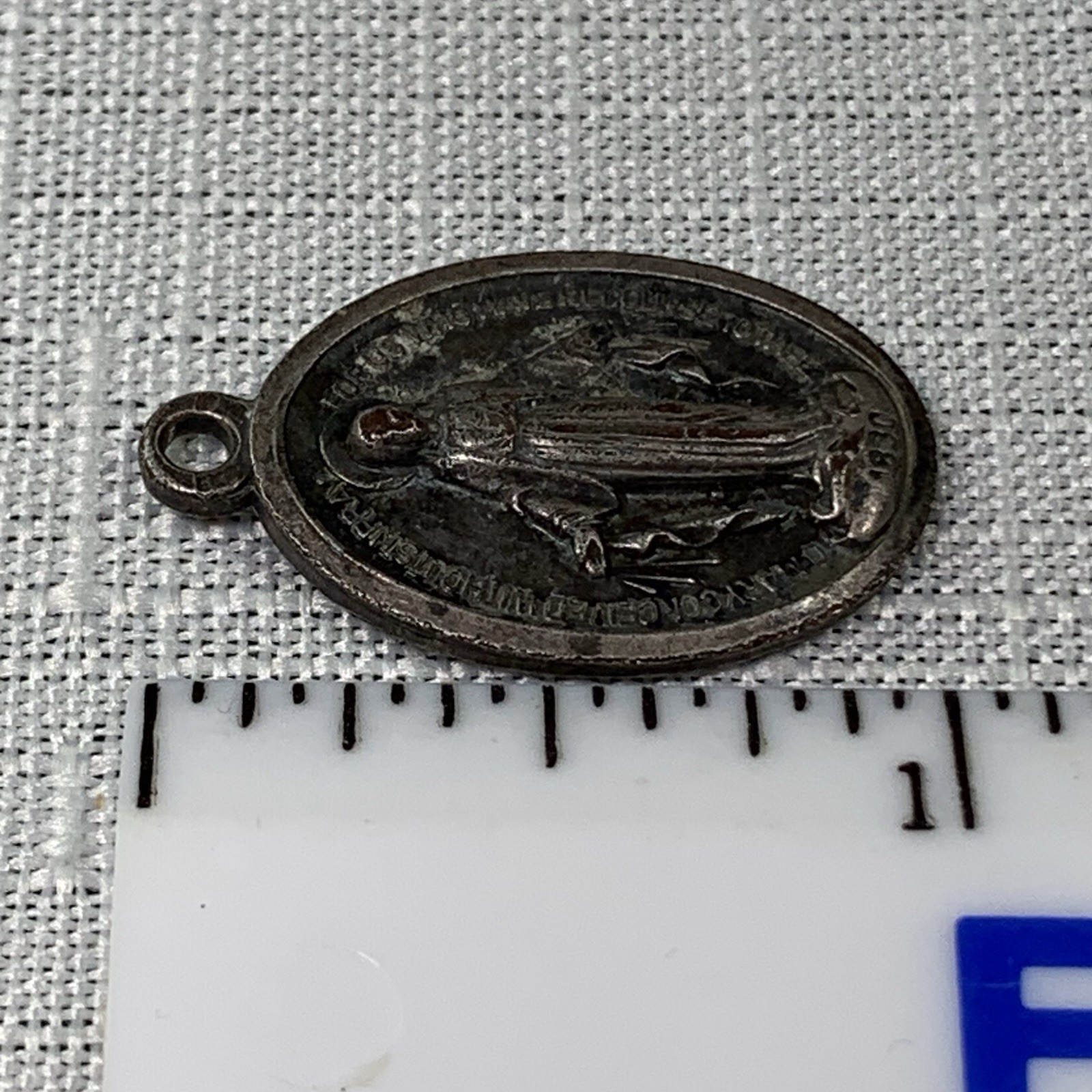 Vintage Religious 1830 Medallion Token Pendant Jewelry Catholic 1” Italy