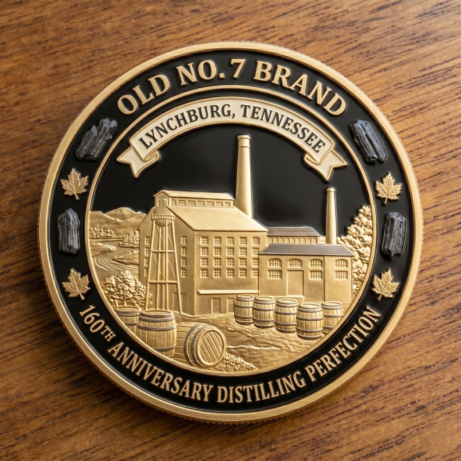 Jack Daniel’s 160th Anniversary Coin 1866-2026 Whiskey Distillery Challenge Coin