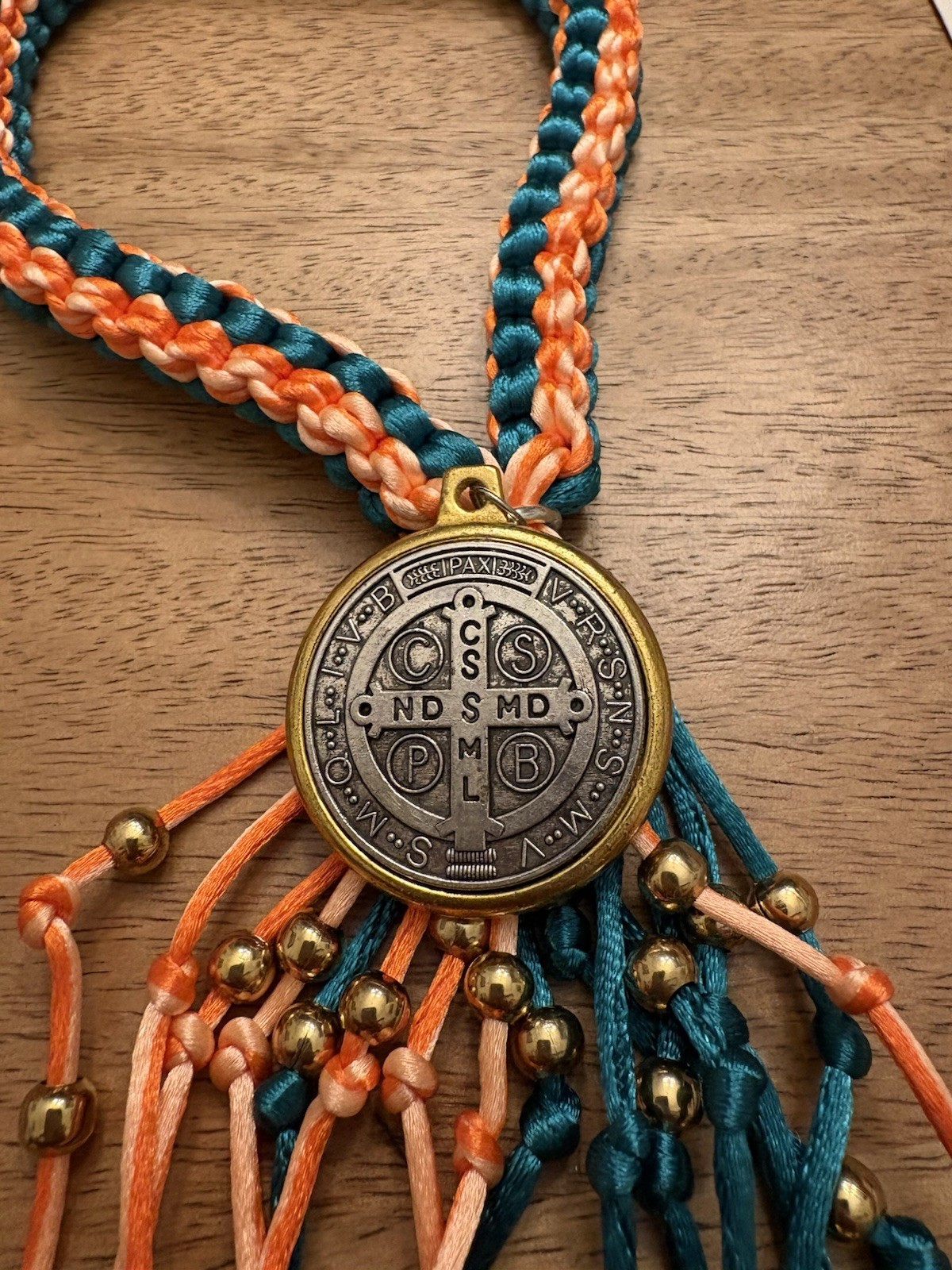 Catholic St Benedict Protection Medal NEW Braided Cord/Prayer Card Religious