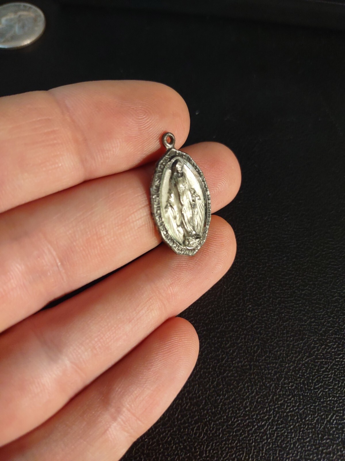 4.7 Grams HMH Vintage Mary Medal Sterling Silver 925 Religious Holy