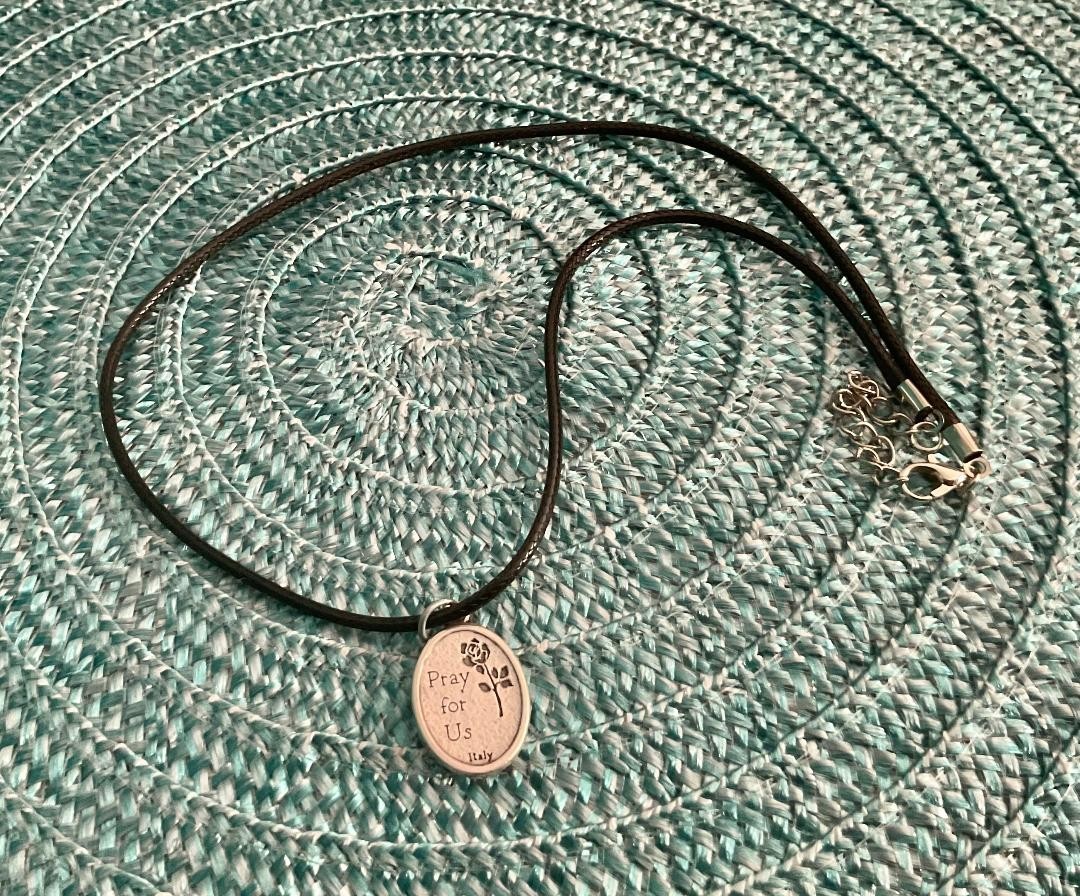 St Jude Catholic Medallion Anointed & Blessed on 18-inch Cord Free S&H 💕