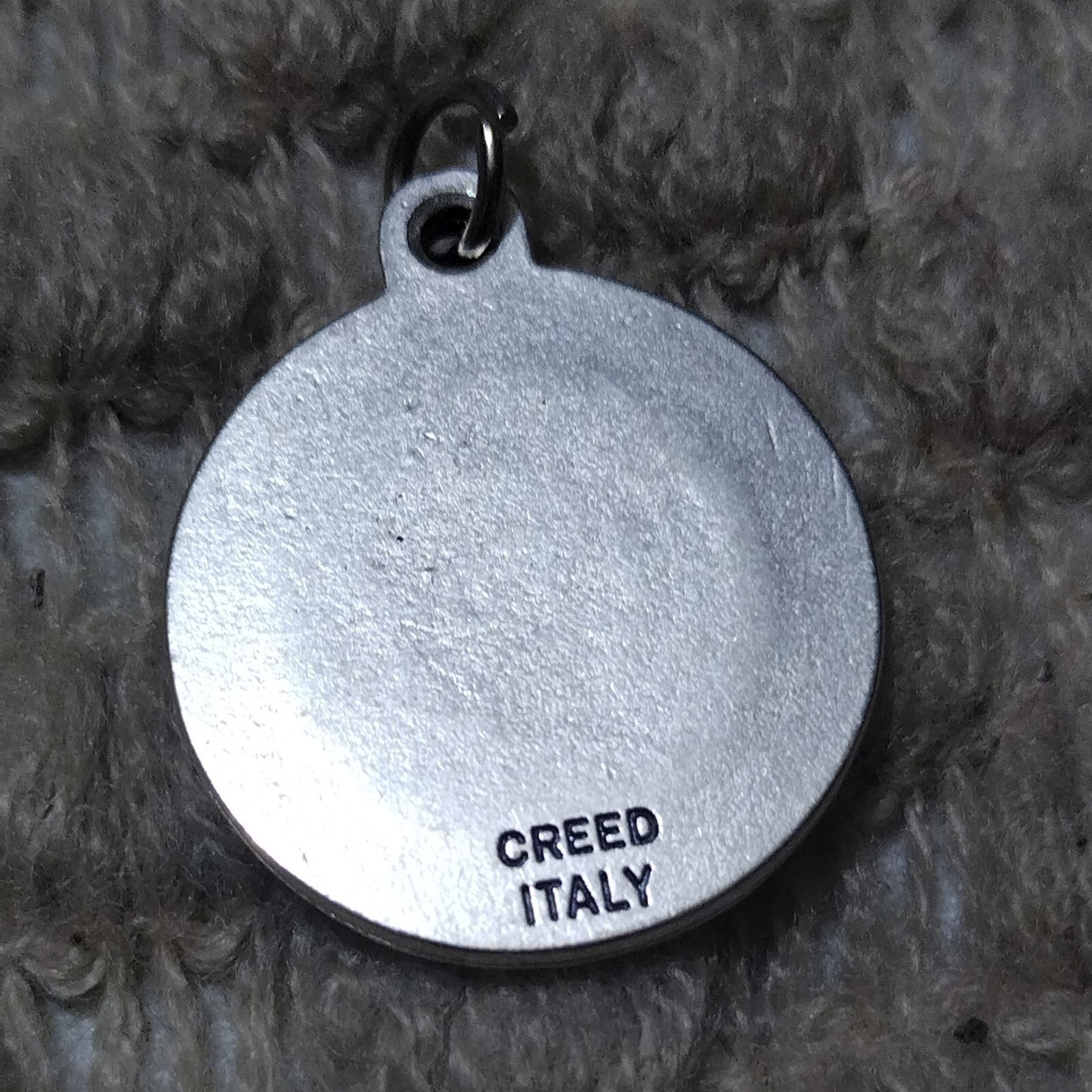 Silver Tone Saint Michael Pray for Us United States Army 7/8 Inch Creed Italy