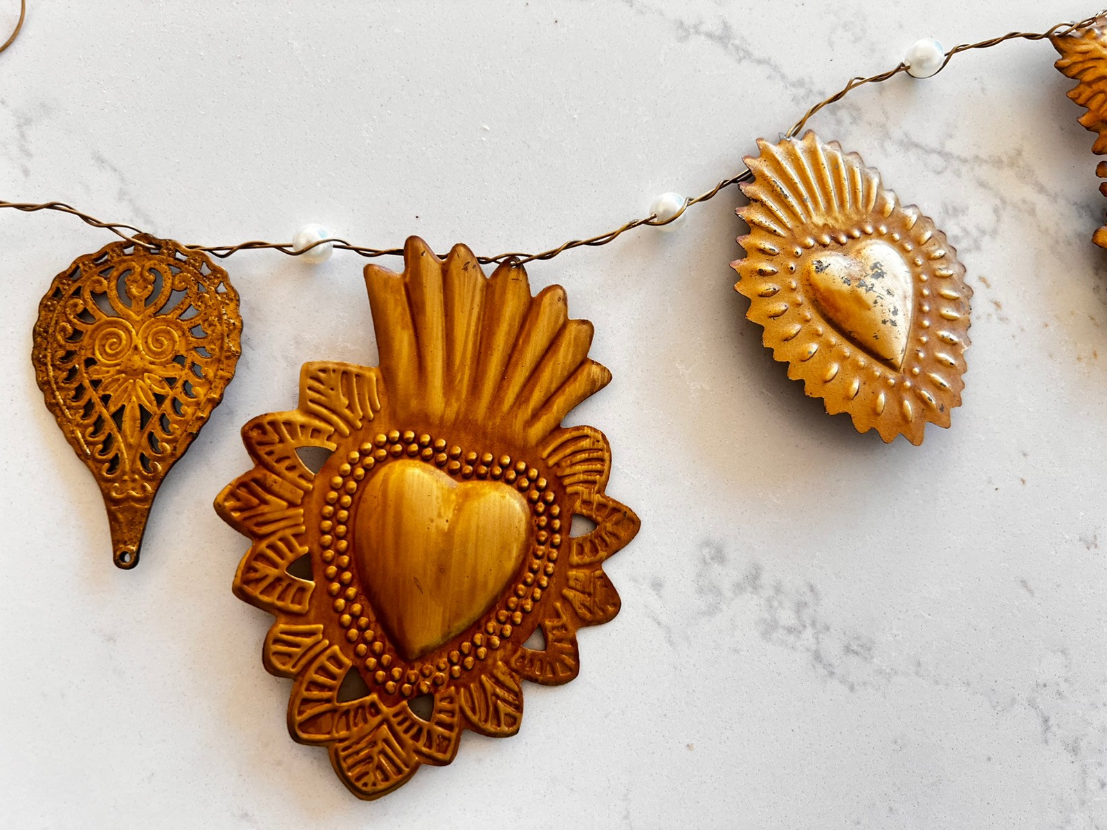 Sacred Heart Vintage Inspired Garland