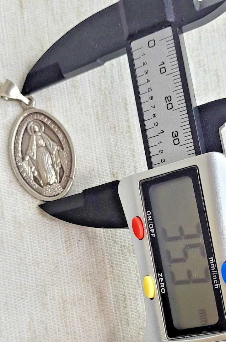 925 Sterling Silver~The Miraculous Medal~100% MADE IN ITALY~7.3 Grams