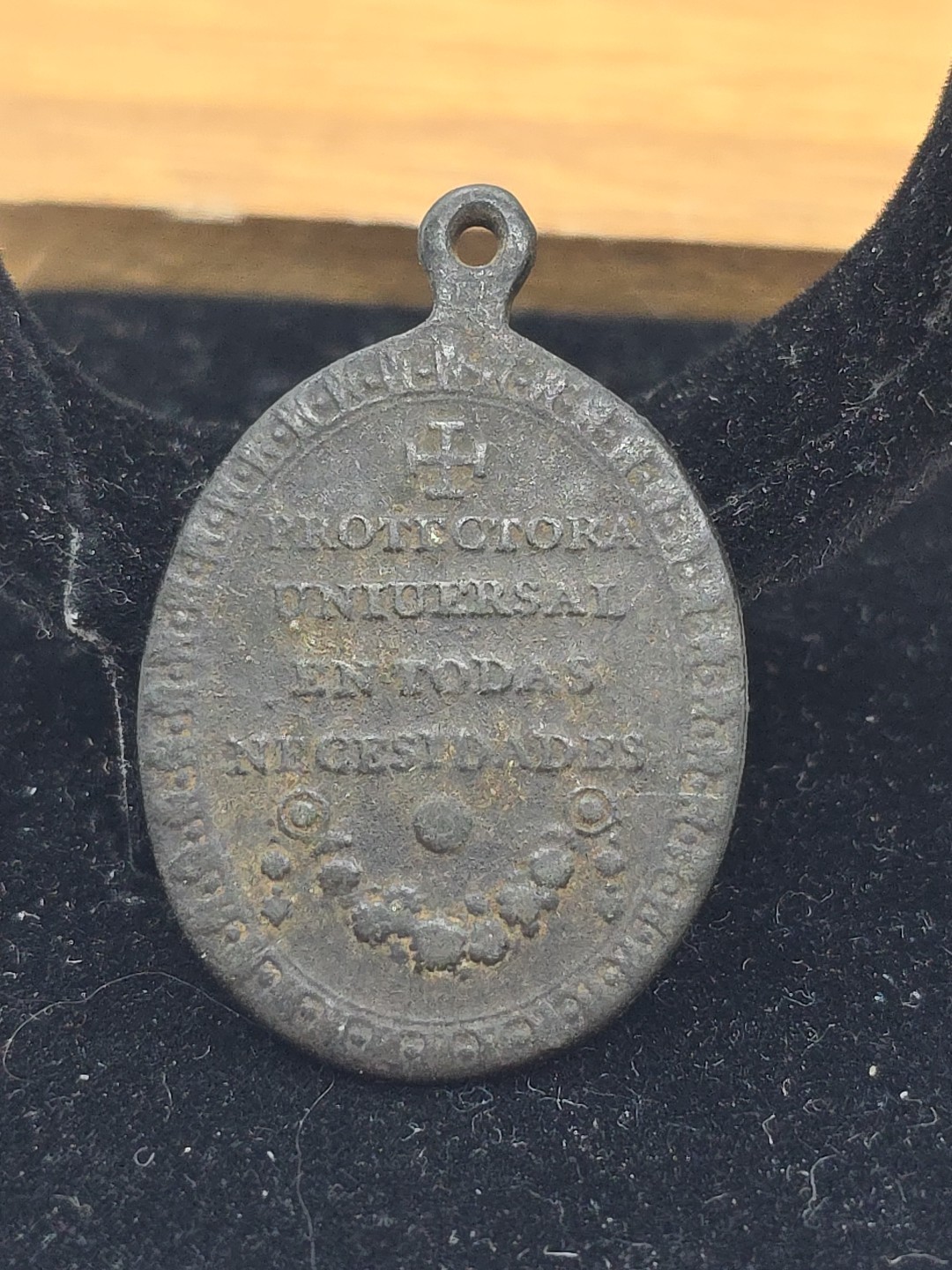 AWESOME VIRGEN DE SAN JUAN DE LOS LAGOS, MEXICO RELIGIOUS BRASS MEDAL “DUG”