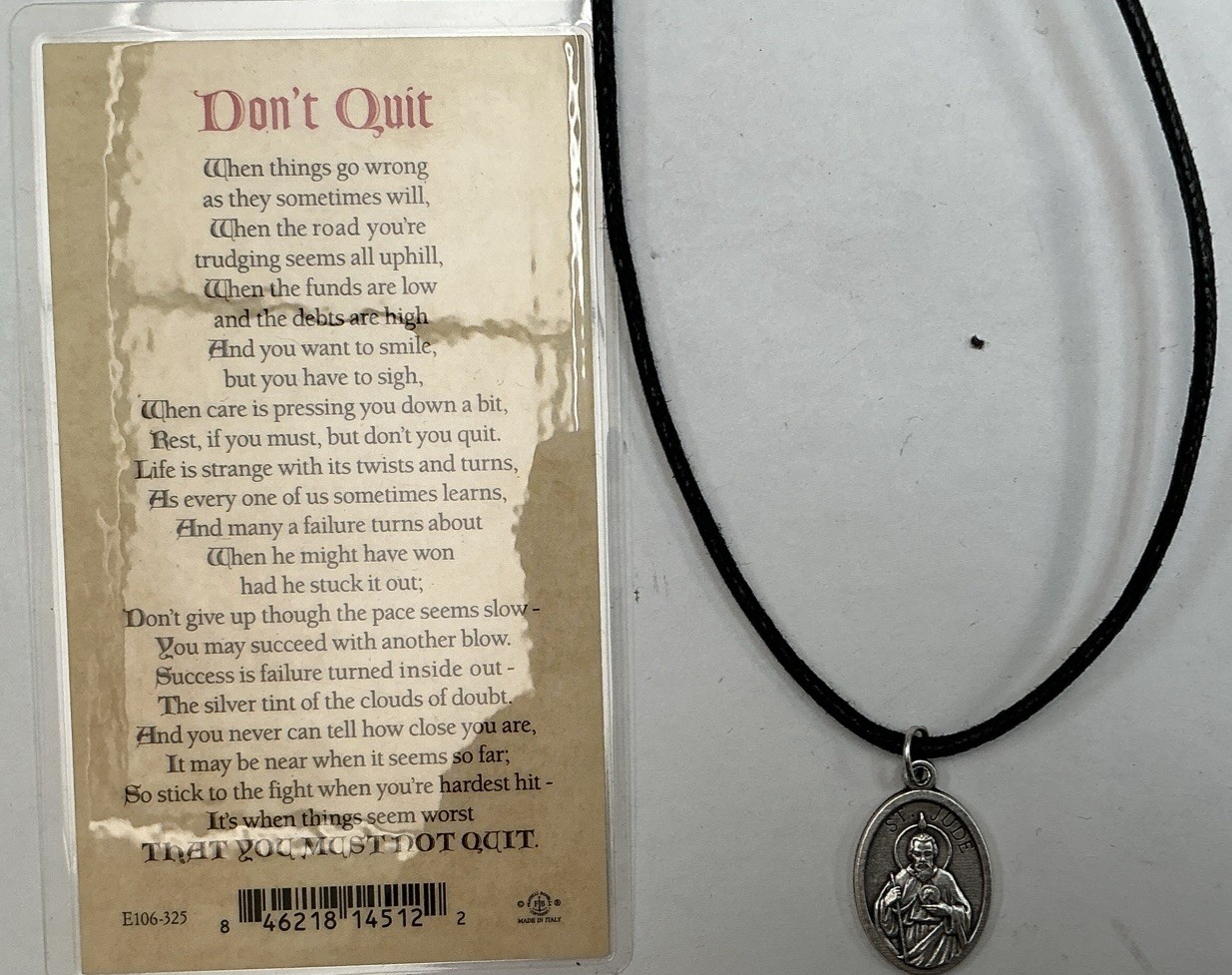 Medal Saint Jude And Holy Card, Healing, Protection, Prayer, Exorcism In English