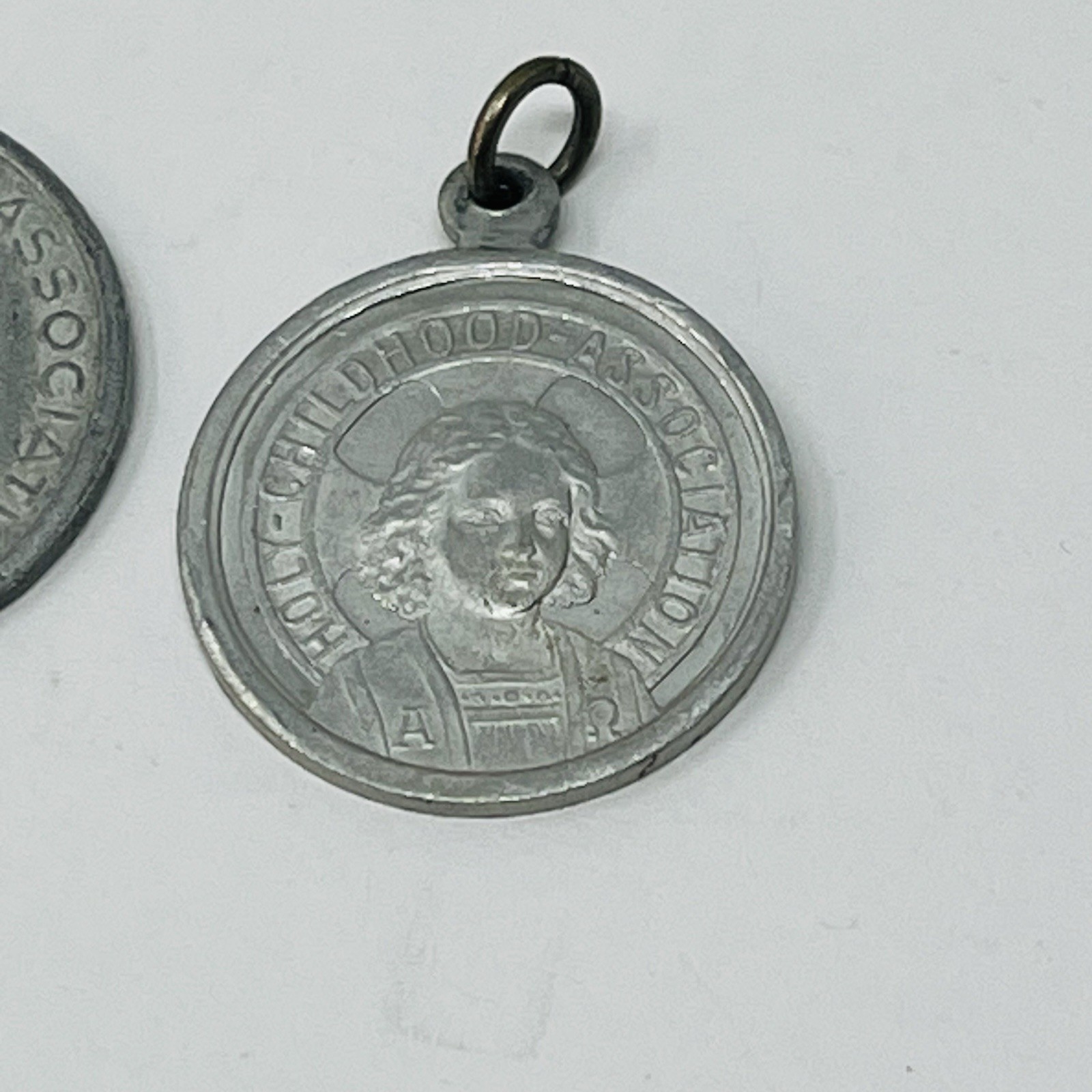 1950’s Catholic Holy Childhood Association Medals Vintage Lot Of 2 Key Fobs