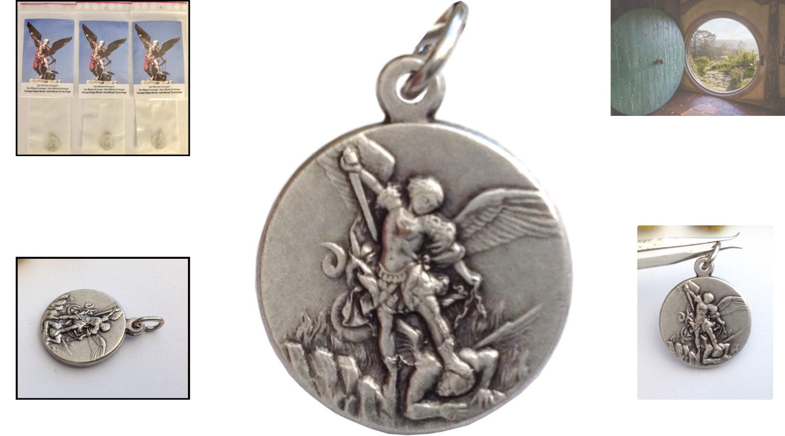 Saint Michael Archangel Medal Set – 100% Italian Craftsmanship in Gold & Silver