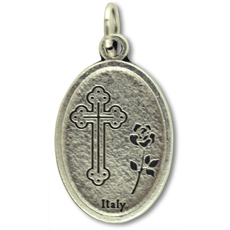 Holy Face of Jesus Silver Oxidized Medal 1″
