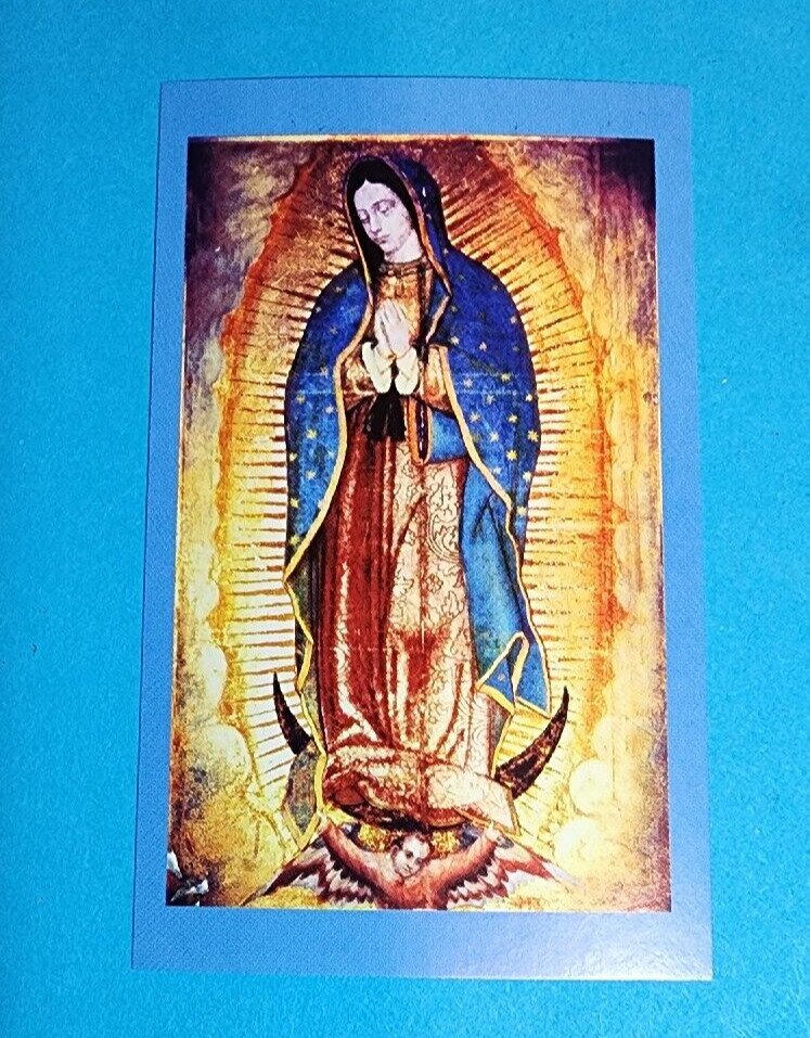 Our Lady Of Guadalupe Medal on a Ball Chain with Holy Card