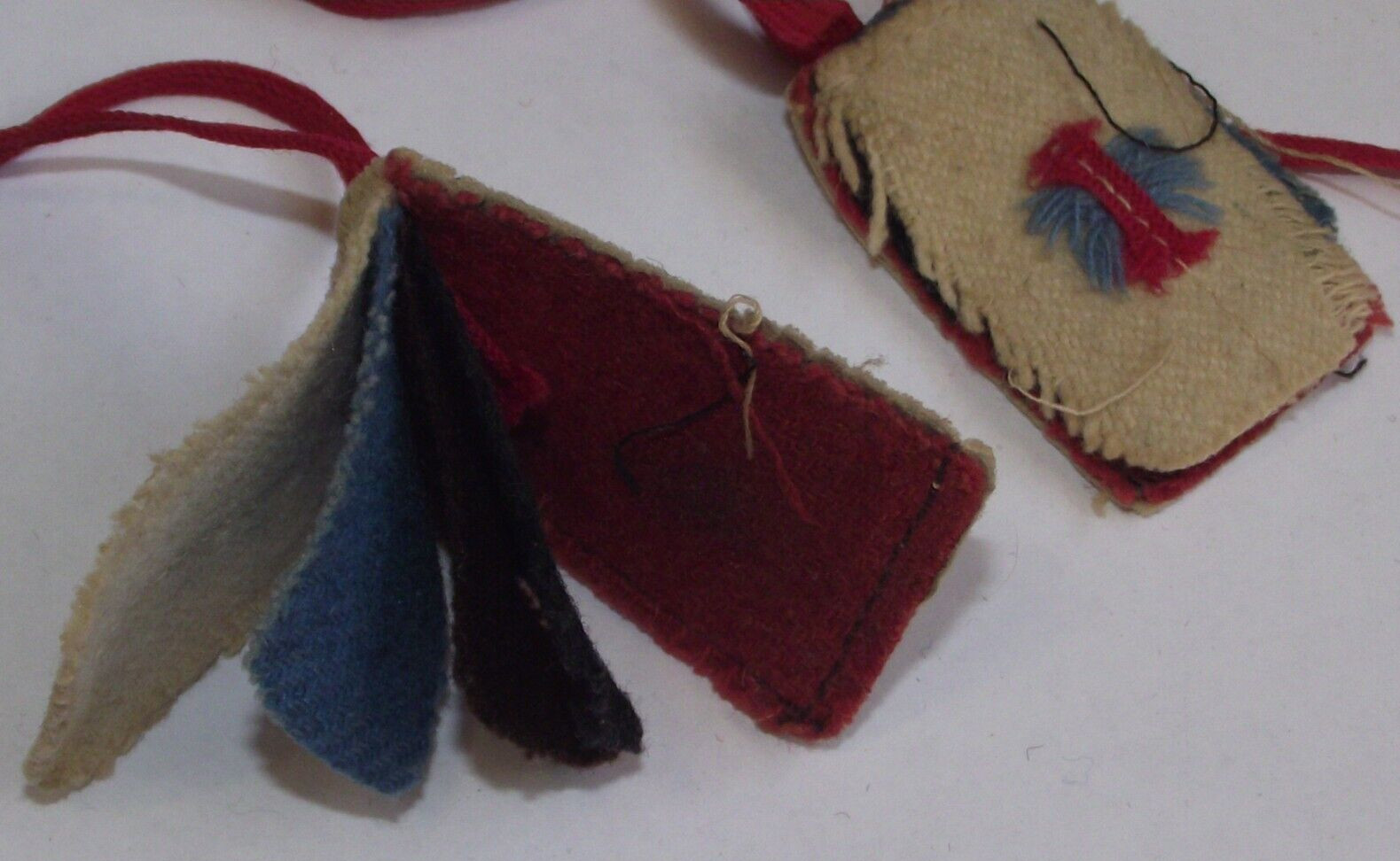 Multi color scapular Holy Passion of Jesus Christ Sacred Hearts Mary save us