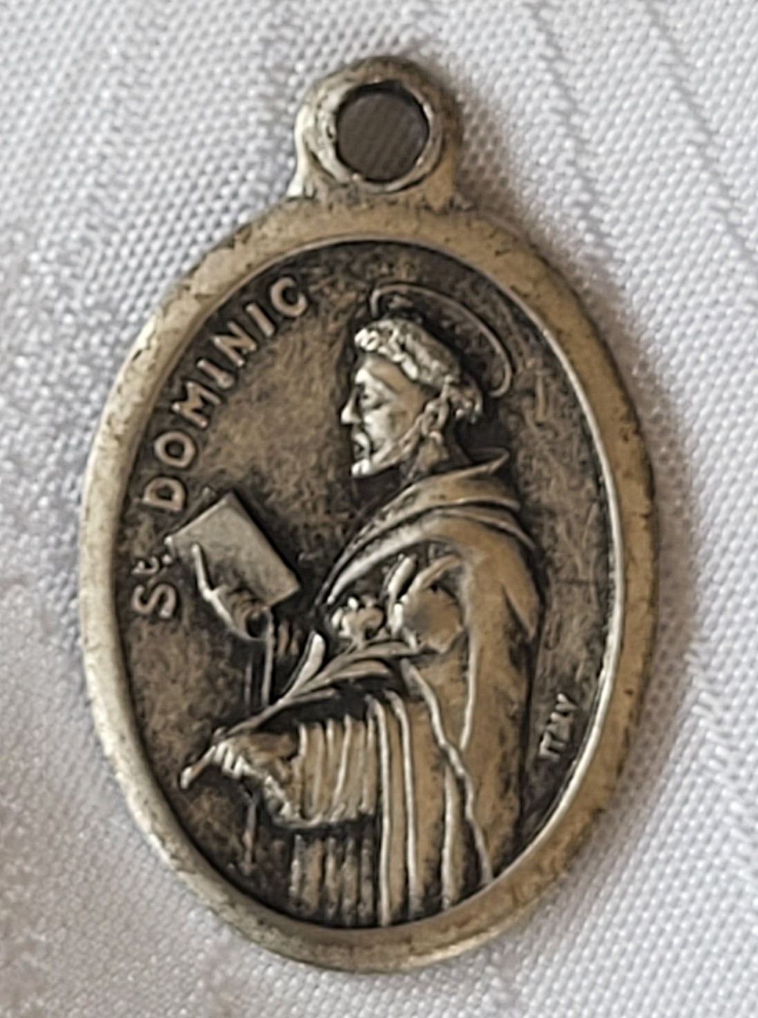 Vintage St Dominic de Guzman Elizabeth Ann Seton Anthony Holy Medals Cross ITALY
