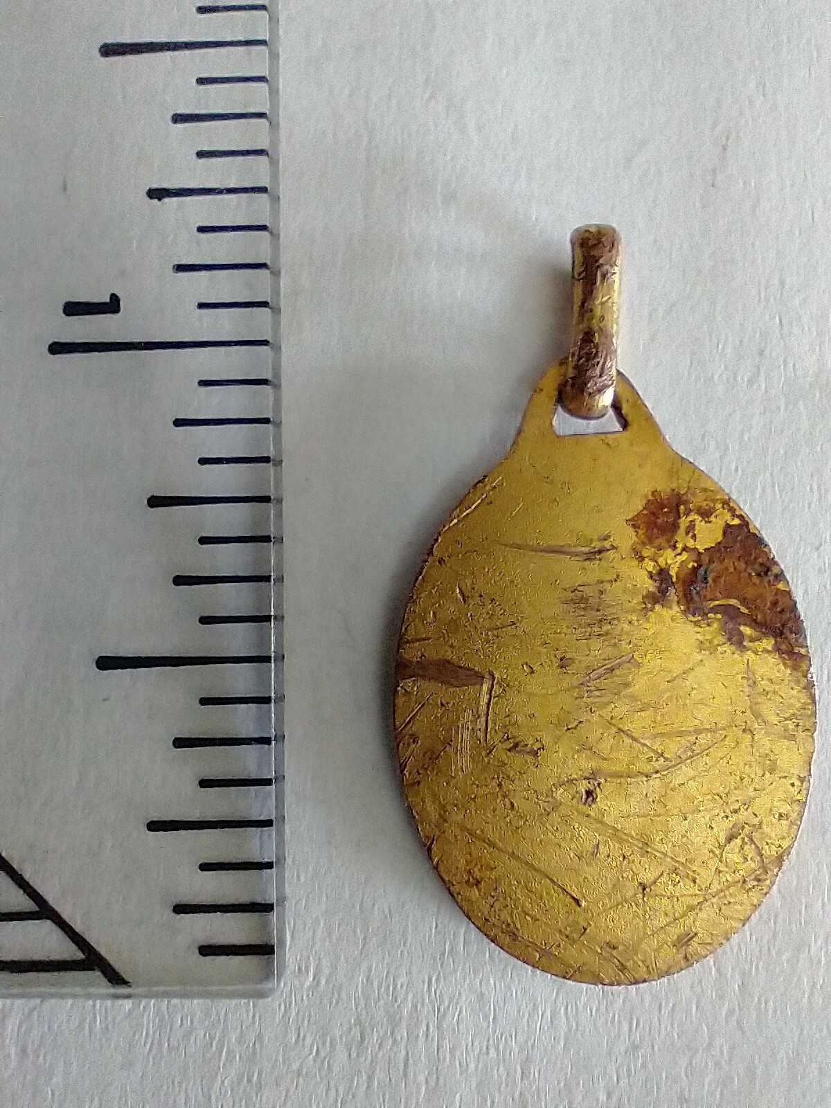 Catholic Vintage Gold Plated French Religious Medal
