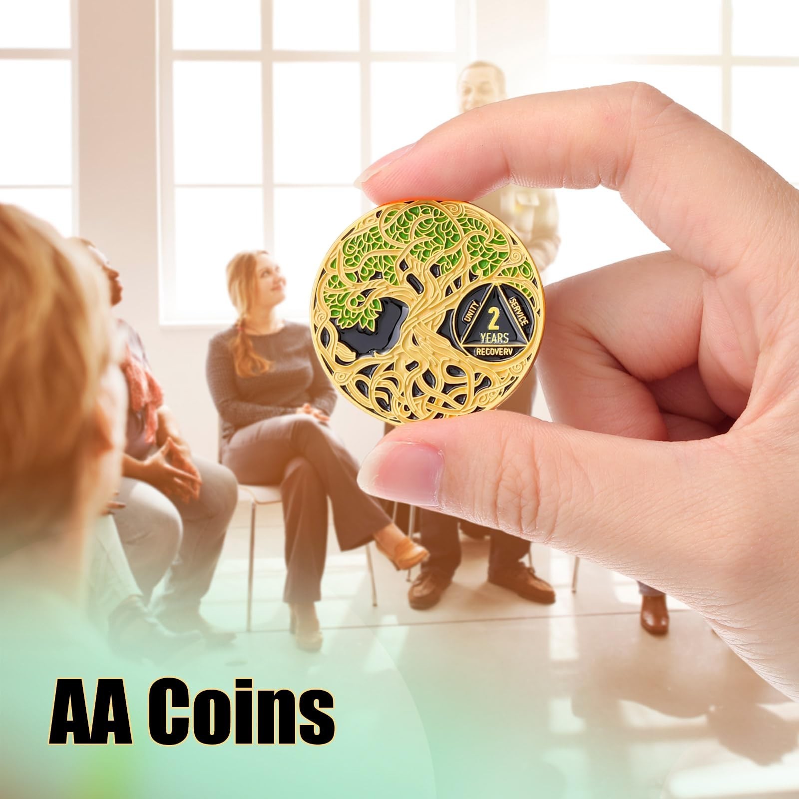 Ferreve Sobriety Coin Recovery Anniversary Token Sobriety Gifts AA Chips and …