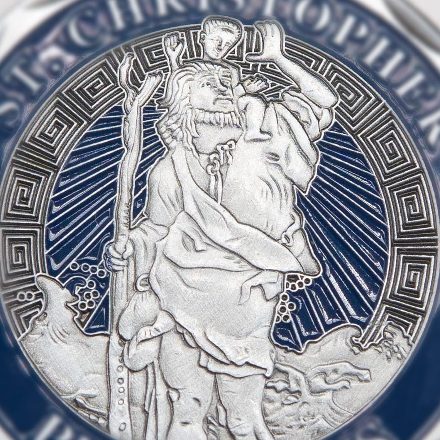 St Christopher Coin Religious Challenge Coin Saint Christopher Medal Bless Safet