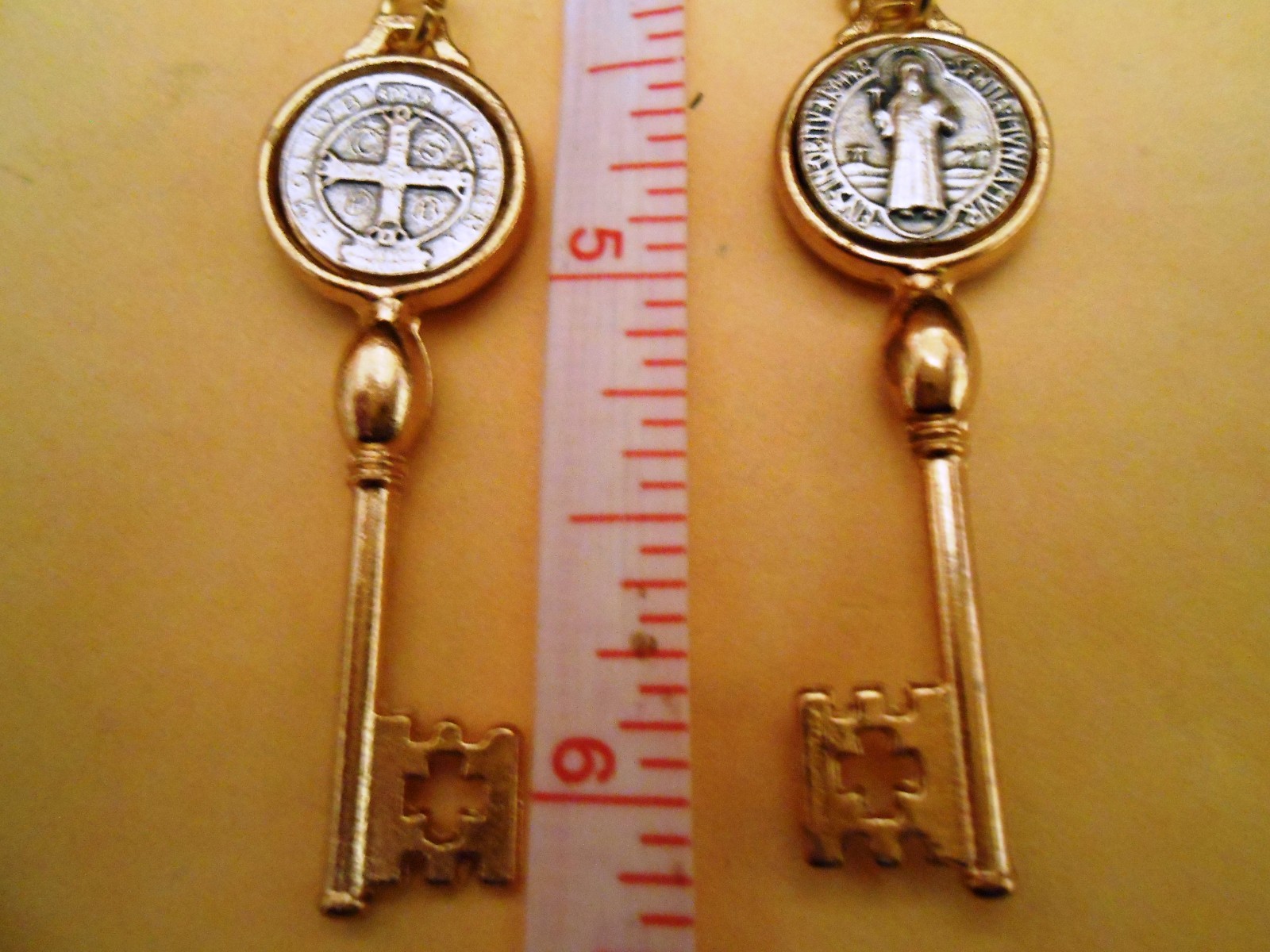 San Benito – St Benedict Key – Made In Italy – Two Tone – Medal/Charm