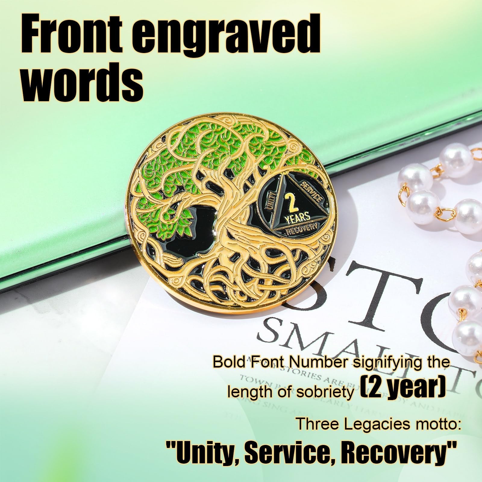Ferreve Sobriety Coin Recovery Anniversary Token Sobriety Gifts AA Chips and …