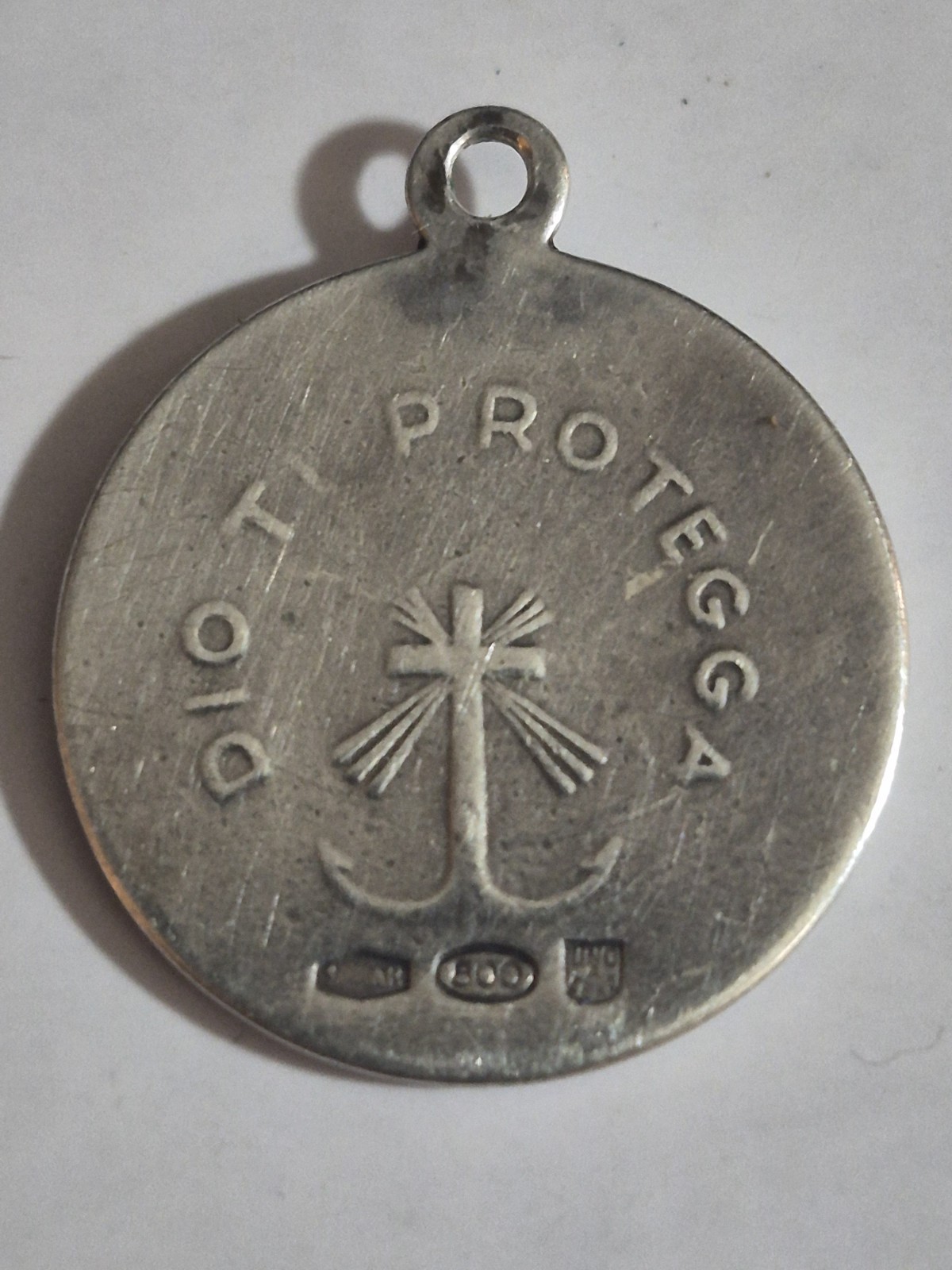 “Vintage Italian UnoAerre 800 Silver Jesus Christ Medal Pendant 1AR Gori Zucchi”