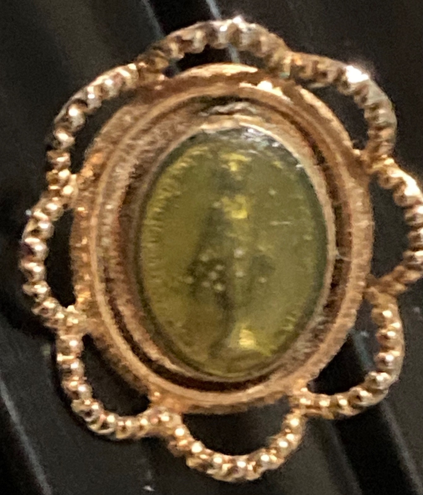 Vintage St Dymphna Pin