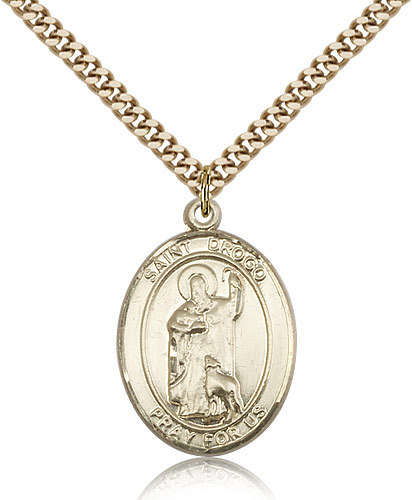 Saint Drogo Medal For Men – Gold Filled Necklace On 24 Chain – 30 Day Money …