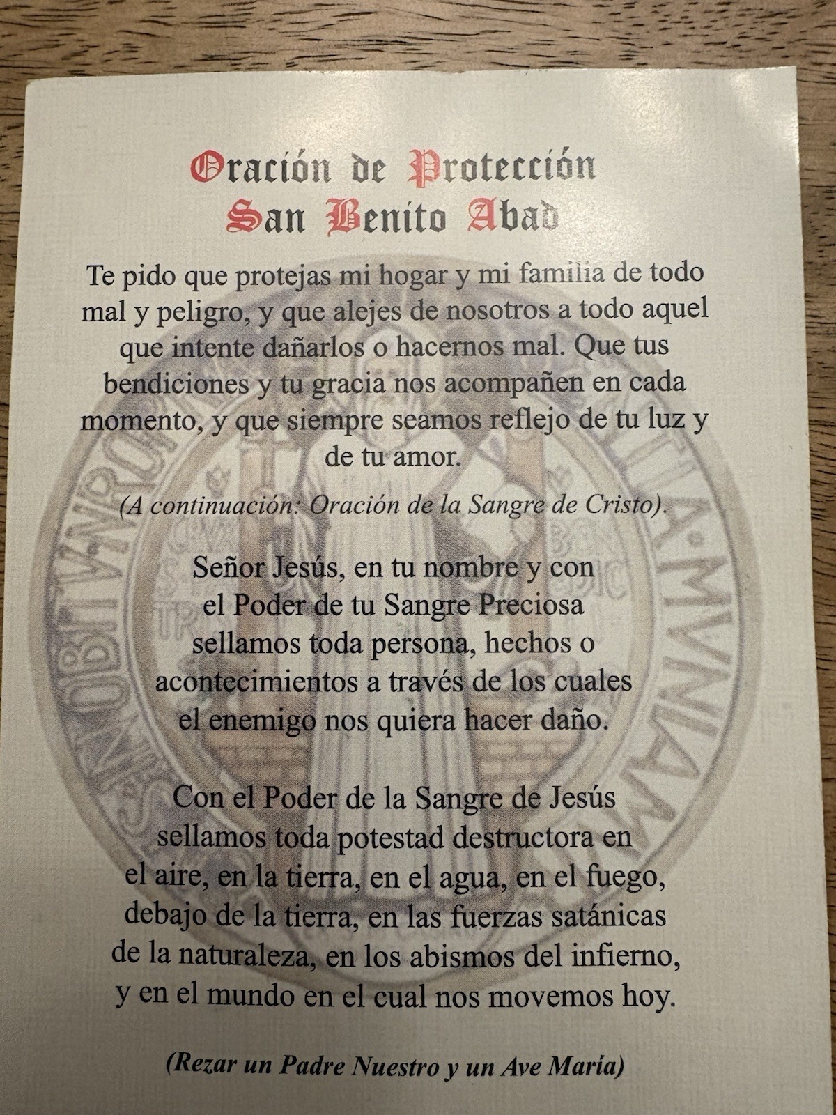 Catholic St Benedict Protection Medal NEW Braided Cord/Prayer Card Religious