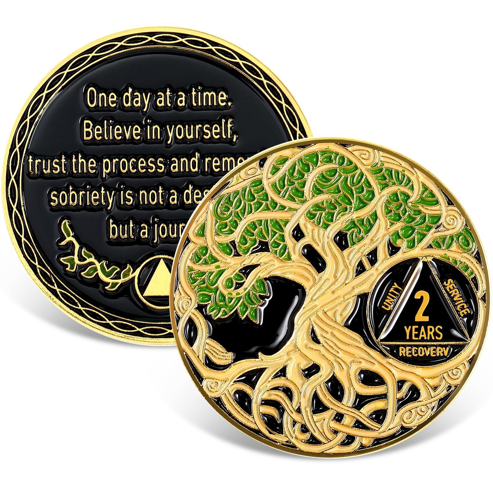 Ferreve Sobriety Coin Recovery Anniversary Token Sobriety Gifts AA Chips and …