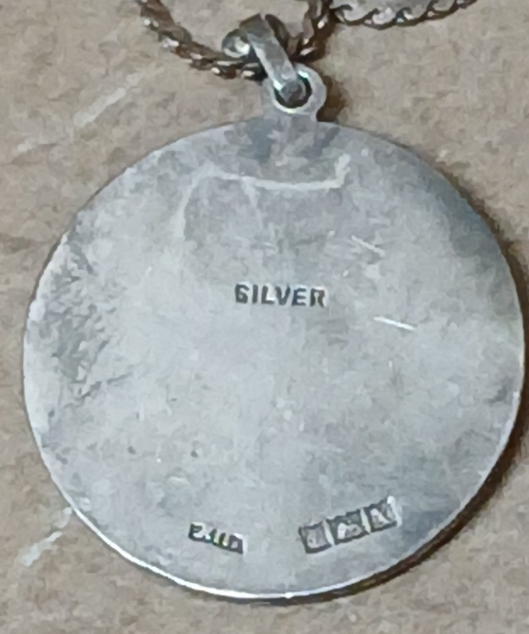 Vintage Sterling Silver St. Christopher Medal With 19″ 925 Chain
