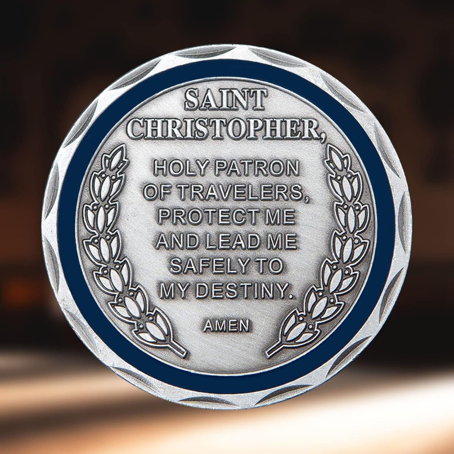 St Christopher Coin Religious Challenge Coin Saint Christopher Medal Bless Safet