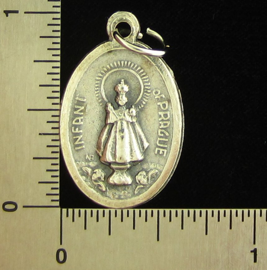 Infant of Prague Medal Religious Catholic Holy Spirit Dove Jesus