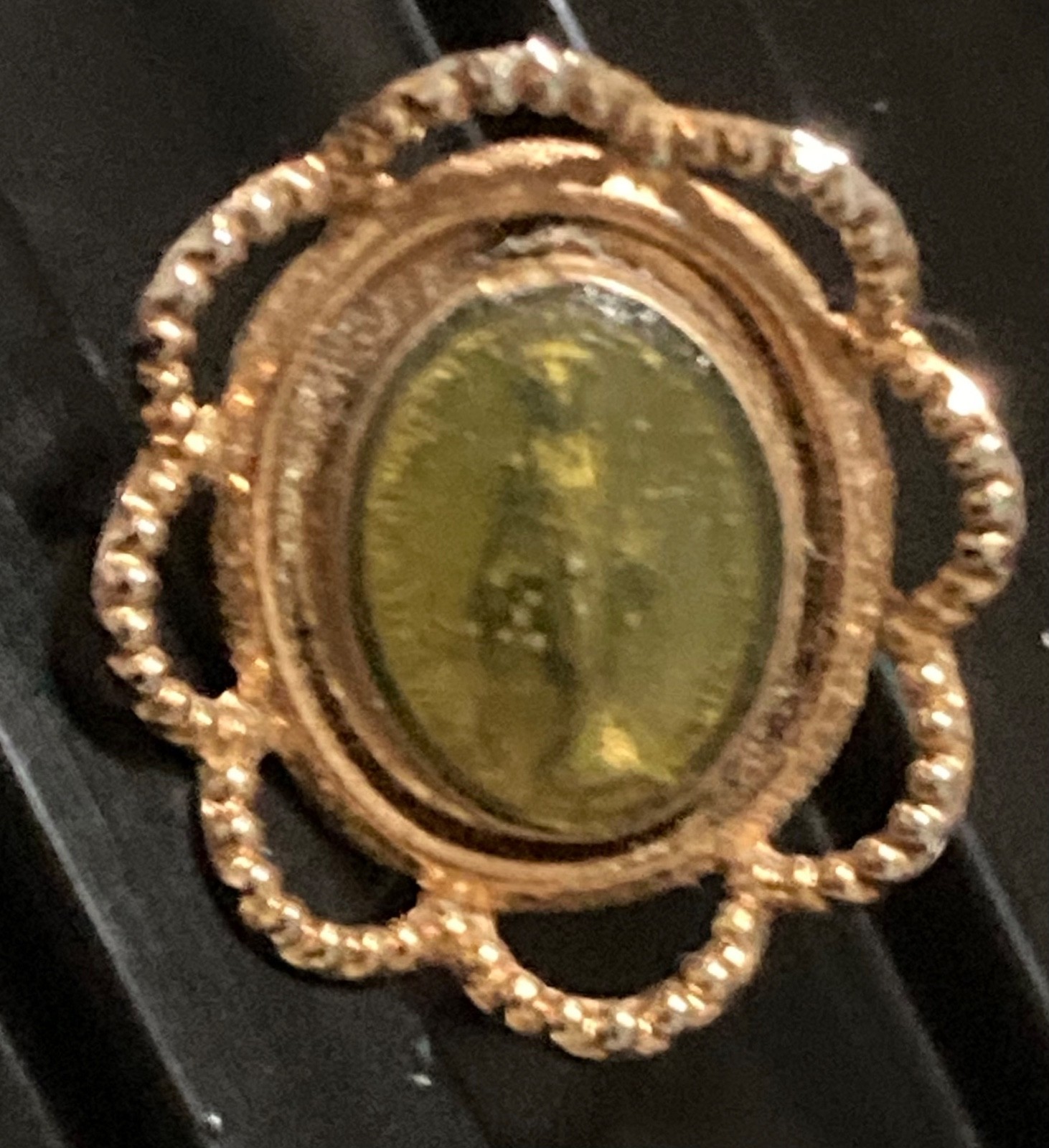 Vintage St Dymphna Pin