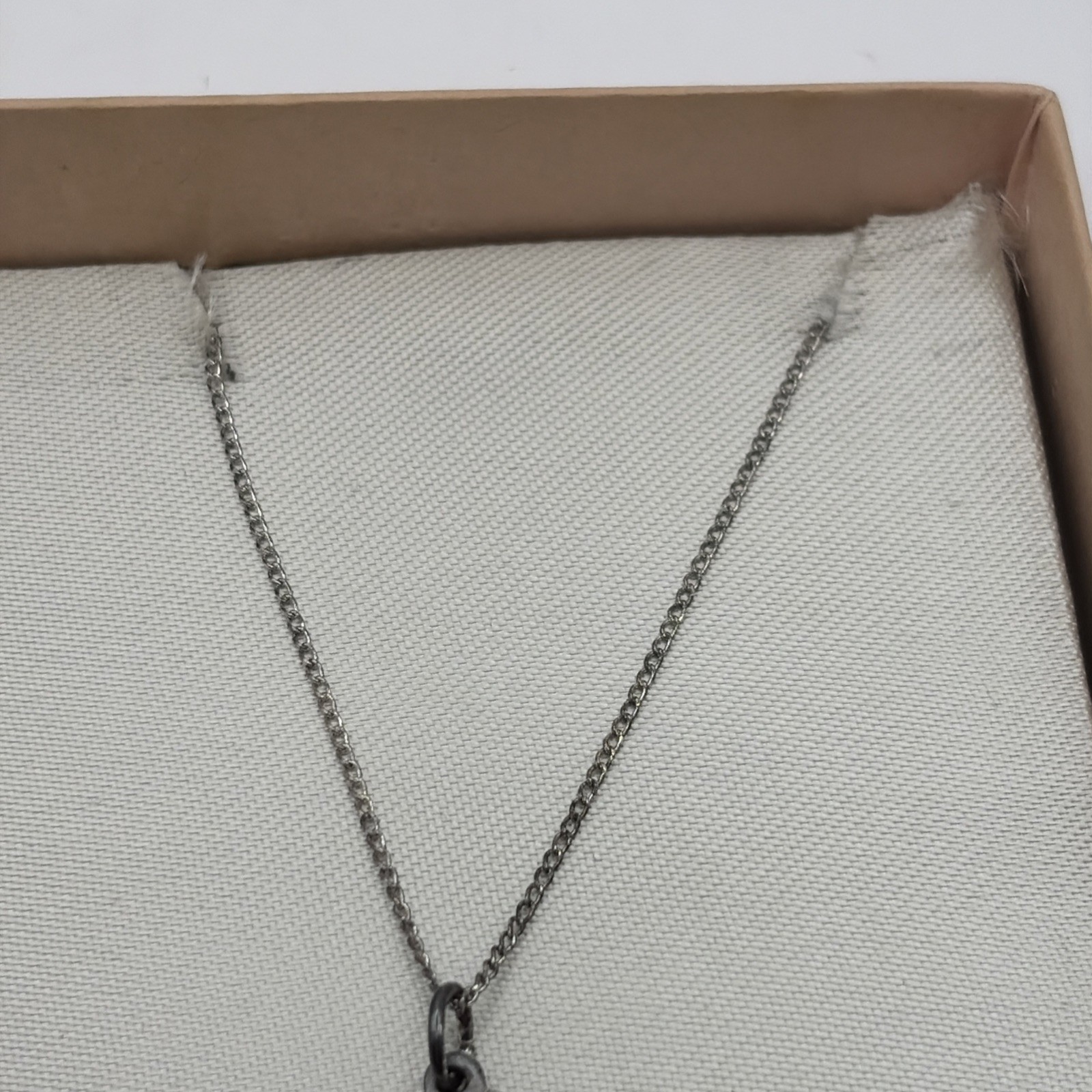 Vintage Infant Baby Necklace Miraculous Medal Virgin Mary Medal Sterling Silver