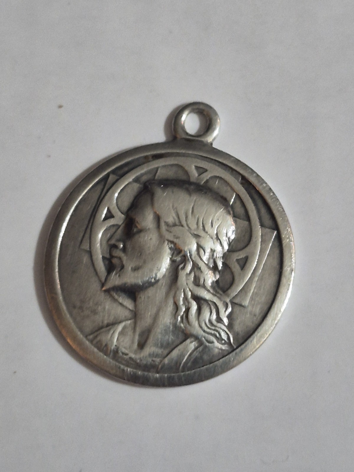 “Vintage Italian UnoAerre 800 Silver Jesus Christ Medal Pendant 1AR Gori Zucchi”
