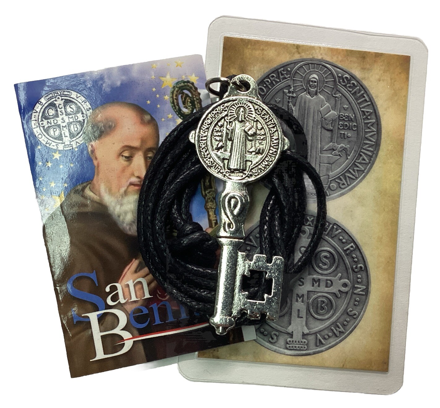 St Benedict Key Of Heaven San Benito Llave Del Cielo Protection Favors Holy Card